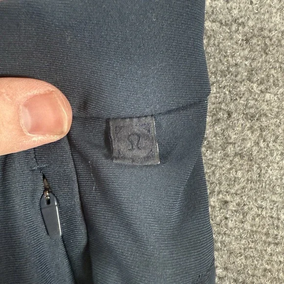 Lululemon Commission Pant Mens 38x33 Navy Slim‎ Stretch Performance Warpstreme - Picture 7 of 16